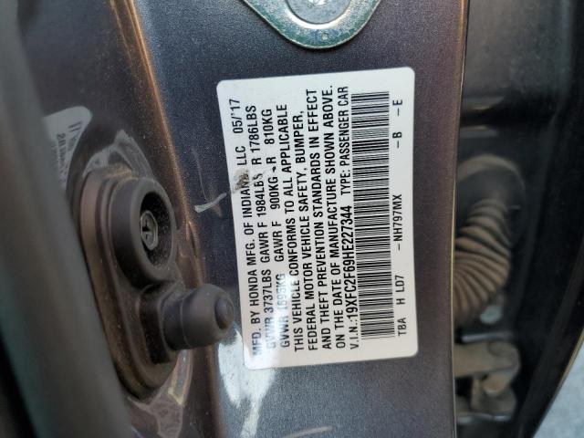 Photo 10 from auction – 2017 HONDA CIVIC LX with VIN 19XFC2F69HE227344