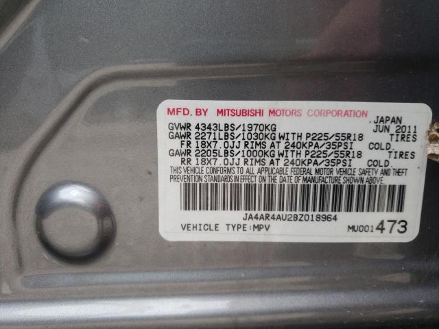 Photo 10 from auction – 2011 MITSUBISHI OUTLANDER with VIN JA4AR4AU2BZ018964