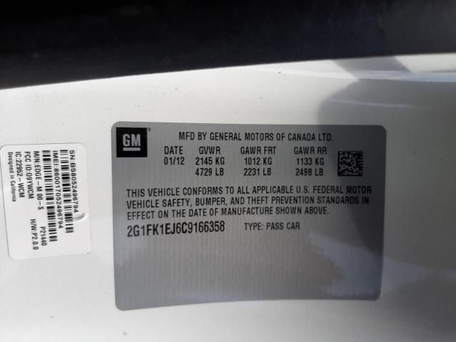 Photo 10 from auction – 2012 CHEVROLET CAMARO 2SS with VIN 2G1FK1EJ6C9166358