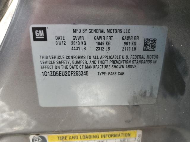 Photo 10 from auction – 2012 CHEVROLET MALIBU 2LT with VIN 1G1ZD5EU2CF263346