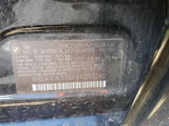 Photo 10 from auction – 2008 BMW 328 I with VIN WBAVA33568K055240