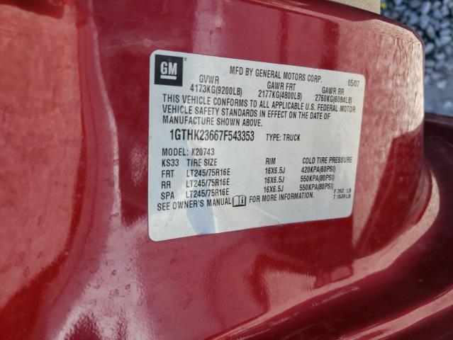 Photo 10 from auction – 2007 GMC SIERRA K25 with VIN 1GTHK23667F543353