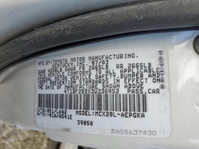 Photo 10 from auction – 2003 TOYOTA AVALON XL with VIN 4T1BF28BX3U336952
