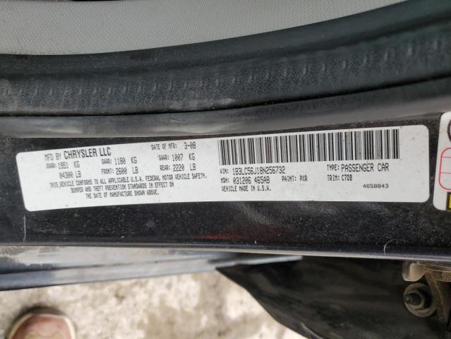 Photo 10 from auction – 2008 DODGE AVENGER SX with VIN 1B3LC56J18N256732