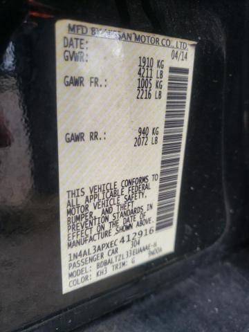 Photo 10 from auction – 2014 NISSAN ALTIMA 2.5 with VIN 1N4AL3APXEC412916