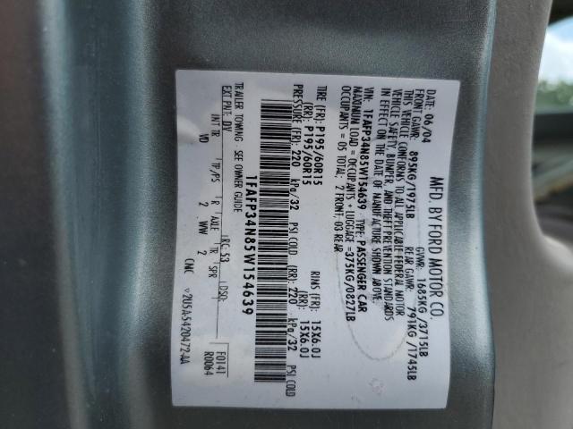 Photo 10 from auction – 2005 FORD FOCUS ZX4 with VIN 1FAFP34N85W154639