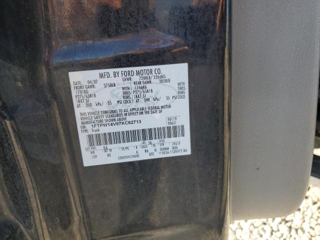 Photo 10 from auction – 2007 FORD F150 SUPER with VIN 1FTPW14V97KC82713
