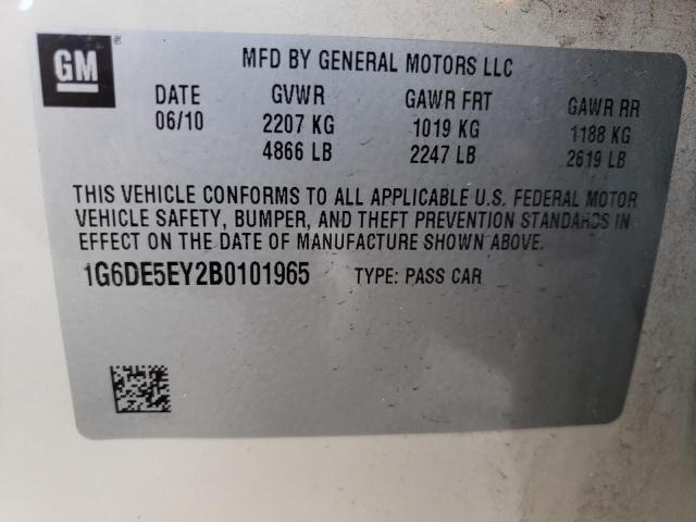 Photo 10 from auction – 2011 CADILLAC CTS LUXURY with VIN 1G6DE5EY2B0101965