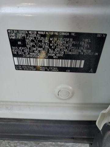 Photo 10 from auction – 2014 TOYOTA RAV4 LIMIT with VIN 2T3DFREV5EW199753