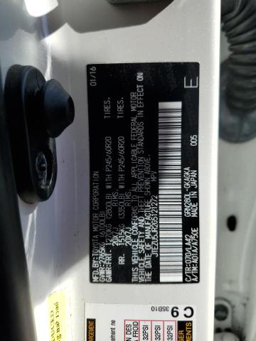 Photo 10 from auction – 2016 TOYOTA 4RUNNER SR with VIN JTEZU5JR2G5121272