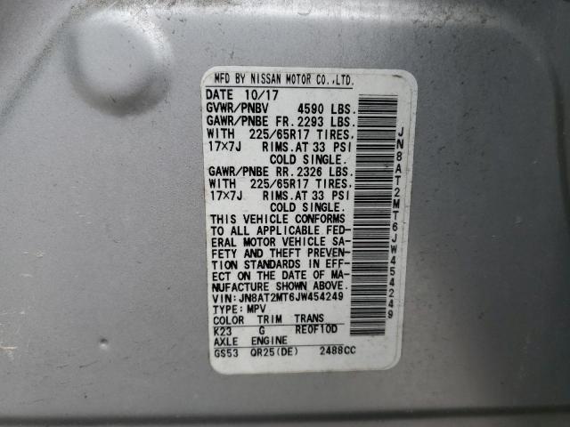 Photo 10 from auction – 2018 NISSAN ROGUE S with VIN JN8AT2MT6JW454249