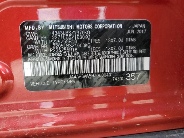 Photo 10 from auction – 2017 MITSUBISHI OUTLANDER with VIN JA4AP3AW5HZ060040