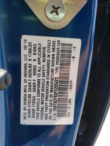 Photo 10 from auction – 2015 HONDA CIVIC EX with VIN 19XFB2F83FE205423