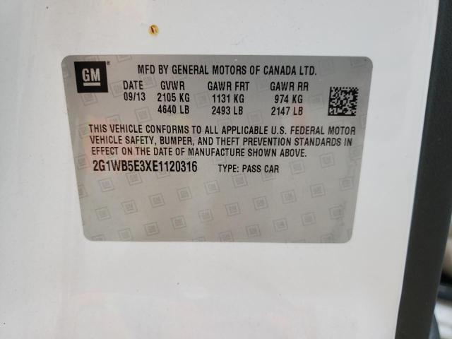 Photo 10 from auction – 2014 CHEVROLET IMPALA LIM with VIN 2G1WB5E3XE1120316