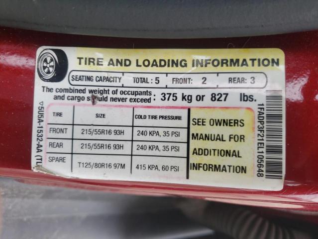 Photo 10 from auction – 2014 FORD FOCUS SE with VIN 1FADP3F21EL105648