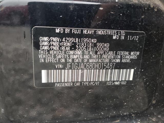 Photo 10 from auction – 2013 SUBARU IMPREZA PR with VIN JF1GJAC68DH015487
