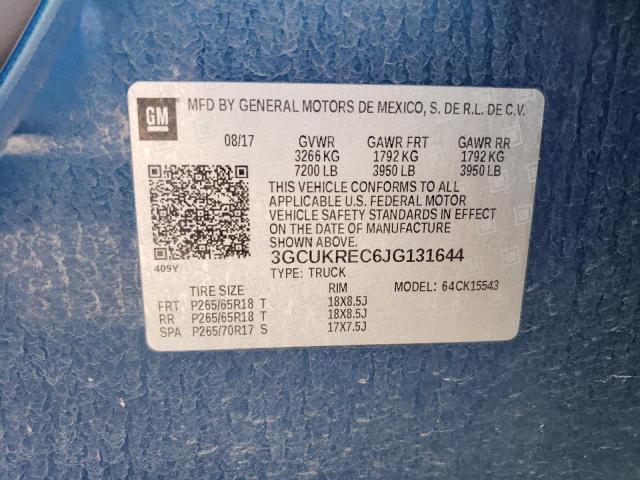 Photo 10 from auction – 2018 CHEVROLET SILVERADO with VIN 3GCUKREC6JG131644