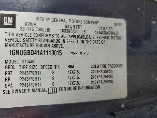 Photo 10 from auction – 2010 CHEVROLET EXPRESS G1 with VIN 1GNUGBD41A1110015