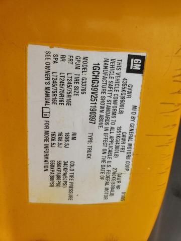 Photo 10 from auction – 2005 CHEVROLET EXPRESS G3 with VIN 1GCHG39V251190397