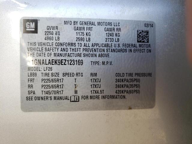 Photo 10 from auction – 2014 CHEVROLET EQUINOX LS with VIN 1GNALAEK9EZ123169
