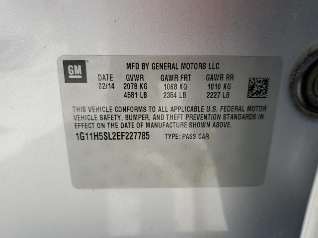 Photo 10 from auction – 2014 CHEVROLET MALIBU LTZ with VIN 1G11H5SL2EF227785