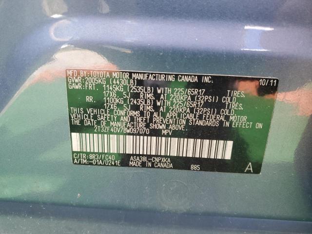 Photo 10 from auction – 2011 TOYOTA RAV4 with VIN 2T3ZF4DV7BW097070