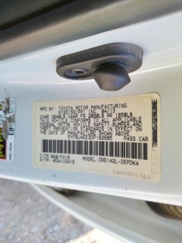 Zdjęcie 10 z aukcji – 2013 TOYOTA COROLLA BA z VIN 5YFBU4EE3DP182605