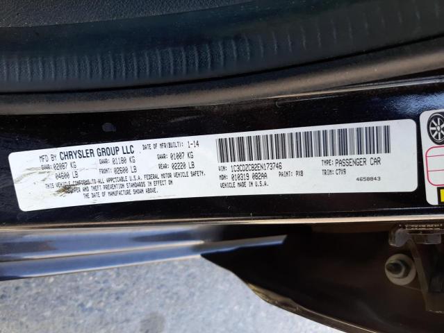 Photo 10 from auction – 2014 DODGE AVENGER SX with VIN 1C3CDZCB2EN173746