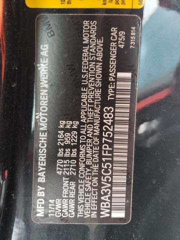 Photo 10 from auction – 2015 BMW 428 I with VIN WBA3V5C51FP752483