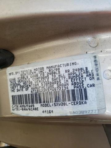 Photo 10 from auction – 2000 TOYOTA CAMRY CE with VIN 4T1BG22K5YU672134