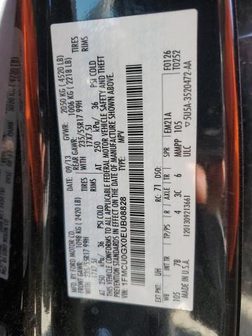 Photo 10 from auction – 2014 FORD ESCAPE SE with VIN 1FMCU0GX0EUB08828
