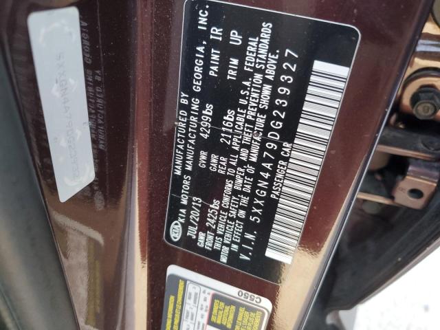 Photo 10 from auction – 2013 KIA OPTIMA EX with VIN 5XXGN4A79DG239327