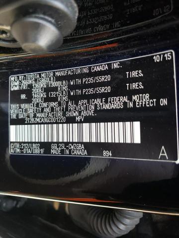 Photo 10 from auction – 2016 LEXUS RX 350 with VIN 2T2BZMCA9GC001220