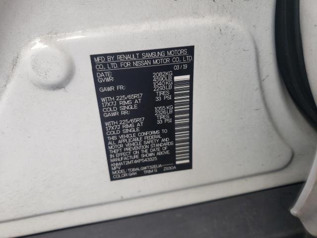 Photo 10 from auction – 2019 NISSAN ROGUE S with VIN KNMAT2MT4KP543325