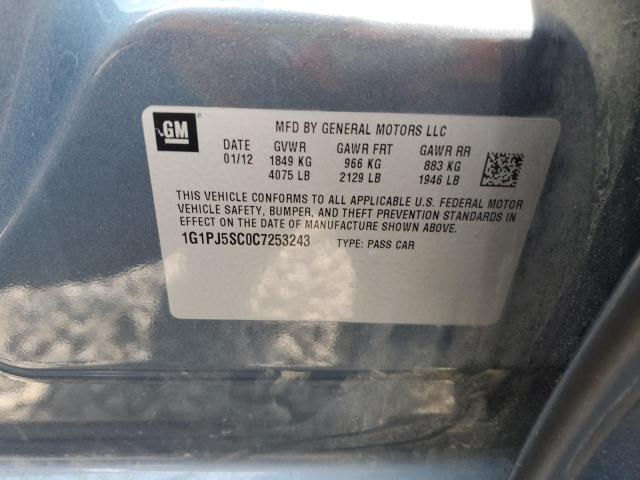 Photo 10 from auction – 2012 CHEVROLET CRUZE ECO with VIN 1G1PJ5SC0C7253243