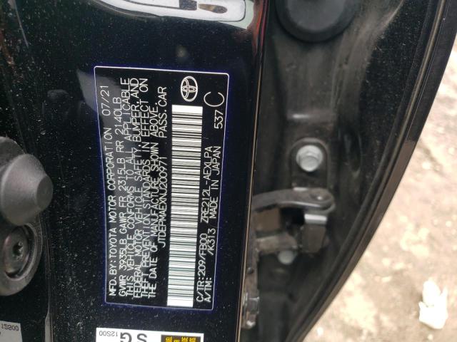 Photo 10 from auction – 2022 TOYOTA COROLLA LE with VIN JTDEPMAEXNJ200971
