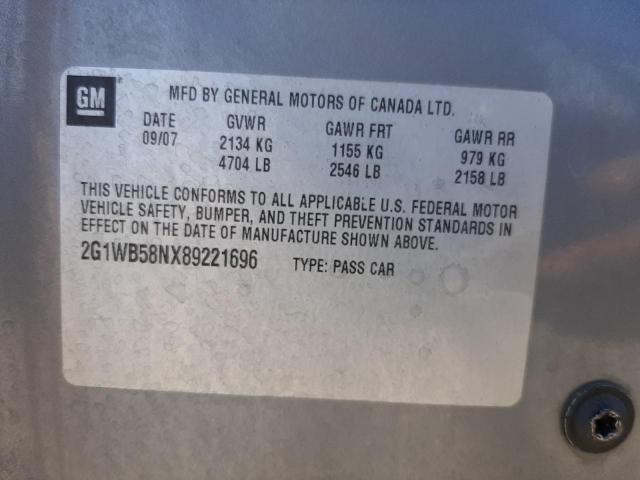 Photo 10 from auction – 2008 CHEVROLET IMPALA LS with VIN 2G1WB58NX89221696