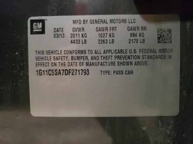 Photo 10 from auction – 2013 CHEVROLET MALIBU 1LT with VIN 1G11C5SA7DF271793