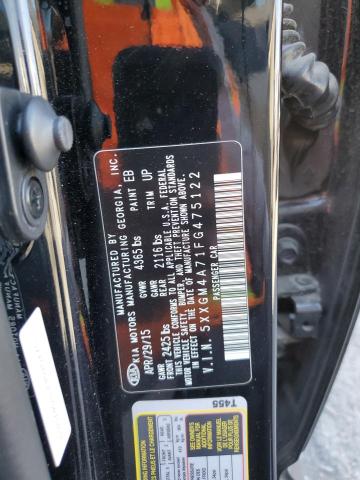 Photo 10 from auction – 2015 KIA OPTIMA LX with VIN 5XXGM4A71FG475122
