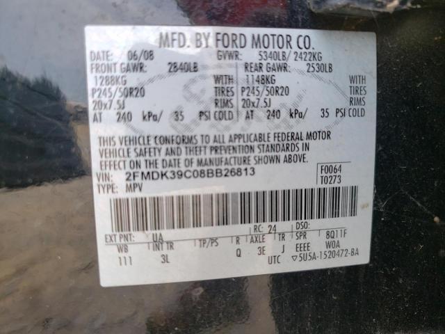Photo 10 from auction – 2008 FORD EDGE LIMIT with VIN 2FMDK39C08BB26813