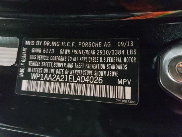 Photo 10 from auction – 2014 PORSCHE CAYENNE with VIN WP1AA2A21ELA04026