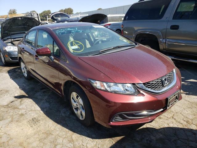 HONDA CIVIC LX 2014 with VIN 19XFB2F52EE266525 - Photo from auction