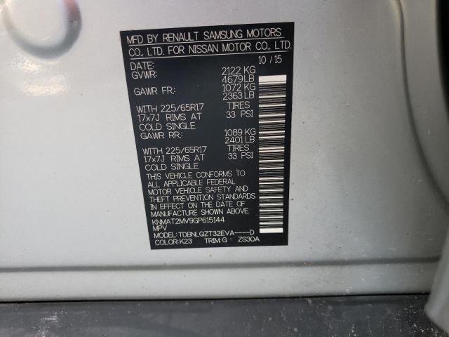 Photo 10 from auction – 2016 NISSAN ROGUE S with VIN KNMAT2MV9GP615144