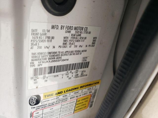 Photo 10 from auction – 2014 FORD EXPEDITION with VIN 1FMJK1J55EEF32414