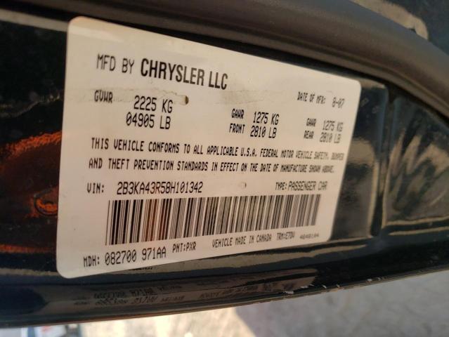 Photo 10 from auction – 2008 DODGE CHARGER with VIN 2B3KA43R58H101342
