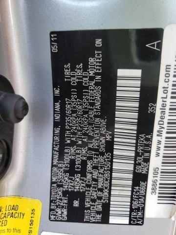 Photo 10 from auction – 2011 TOYOTA SIENNA LE with VIN 5TDKK3DC2BS150135