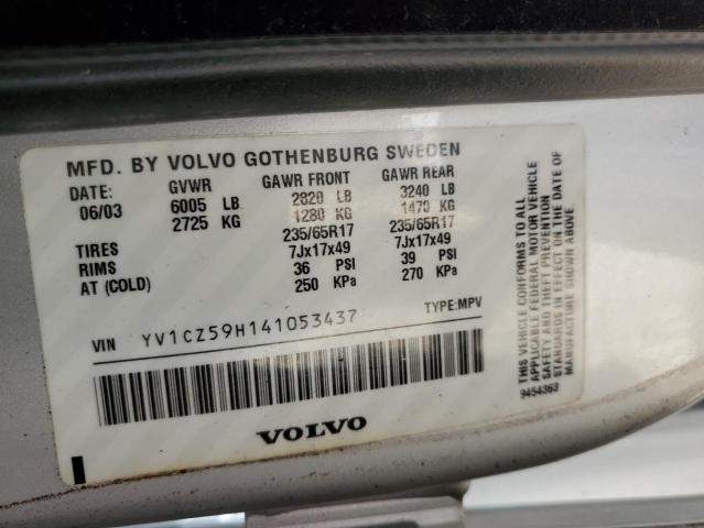 Photo 10 from auction – 2004 VOLVO XC90 with VIN YV1CZ59H141053437