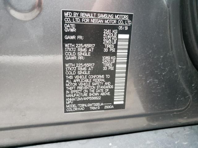 Photo 10 from auction – 2019 NISSAN ROGUE S with VIN KNMAT2MV4KP556822