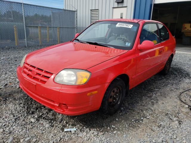 Photo 2 from auction – 2003 HYUNDAI ACCENT BAS with VIN KMHCG35G83U238106