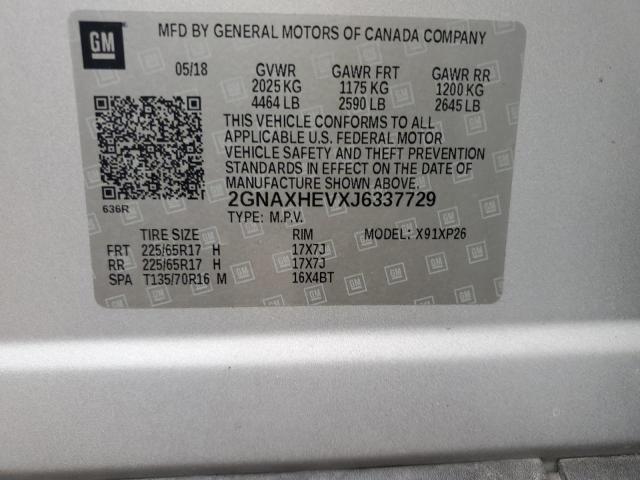 Photo 10 from auction – 2016 CHEVROLET EQUINOX LS with VIN 2GNAXHEVXJ6337729